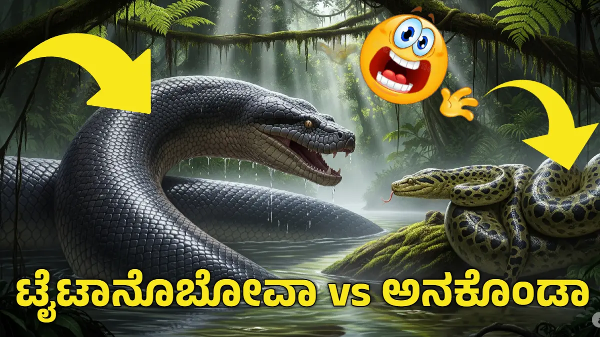 Titanoboa vs Anaconda